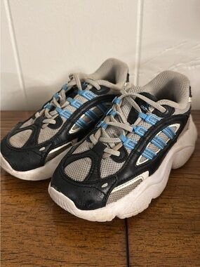 Kids Adidas Sneakers - Black, Gray & Blue